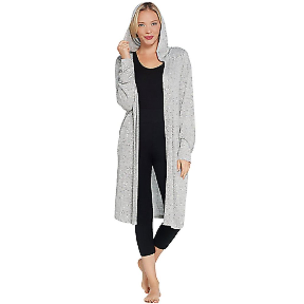 2X AnyBody Brushed Hacci Wrap Cardigan